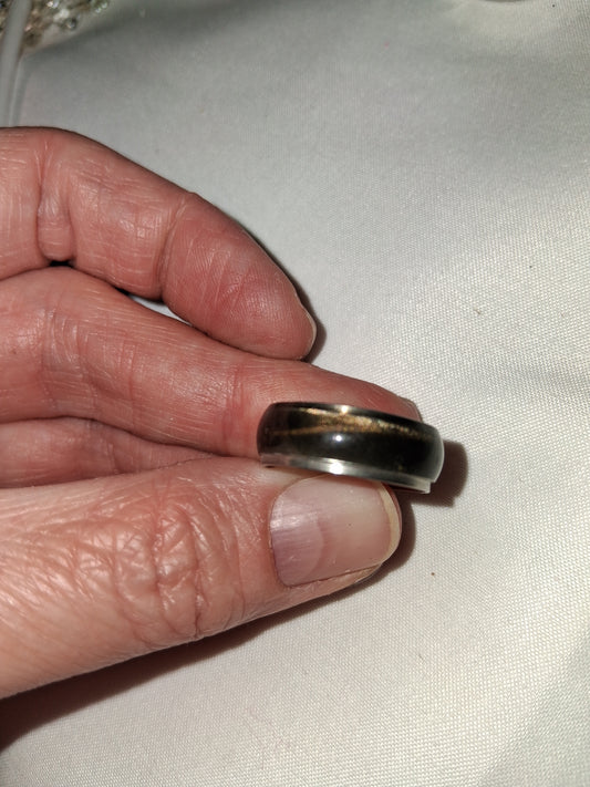 Mens stainless steel ring size 8