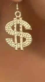 MONEY SIGN EARRINGS