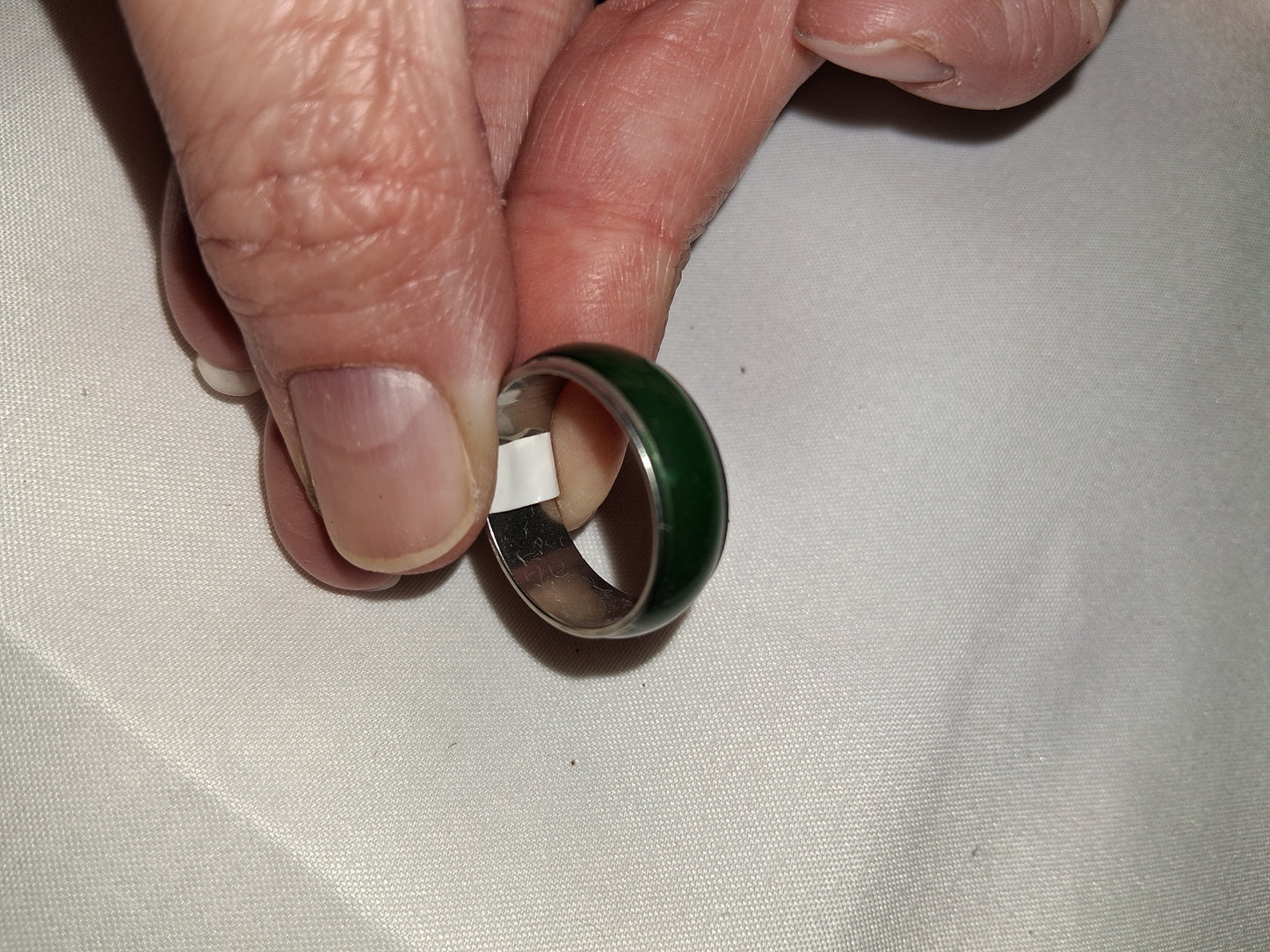 Mens stainless steel ring size 8