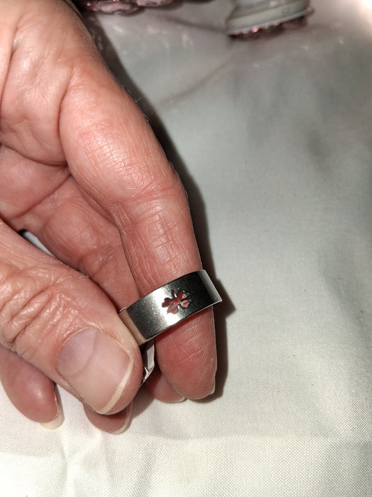 Mens stainless steel ring size 10