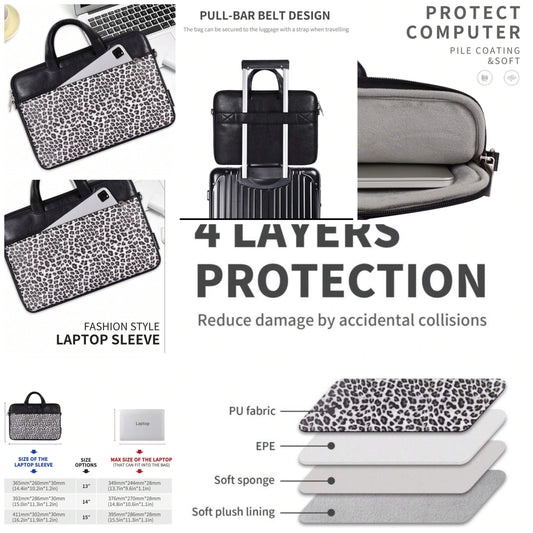 COCOMONEY Canvas Artisan Anti-Collision Laptop Briefcase Laptop Sleeve With Handle For MateBook HP,Laptop Bags Compatible With Macbook