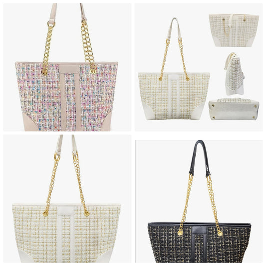 Tote Bag for Women Fashion Top Handle Large Satchel Shoulder Bag Oversized Chain Purse and Handbag Hobo Bags