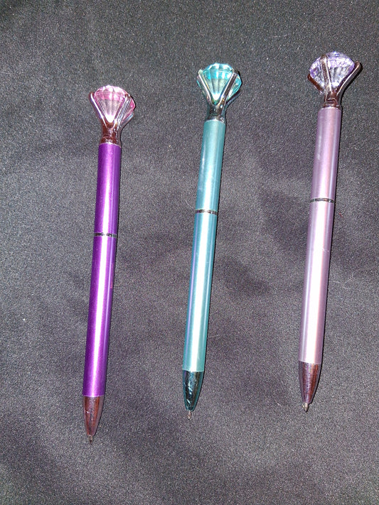 COCOMONEY INK PENS 1 PIECE PINK PURPLE OR BLUE
