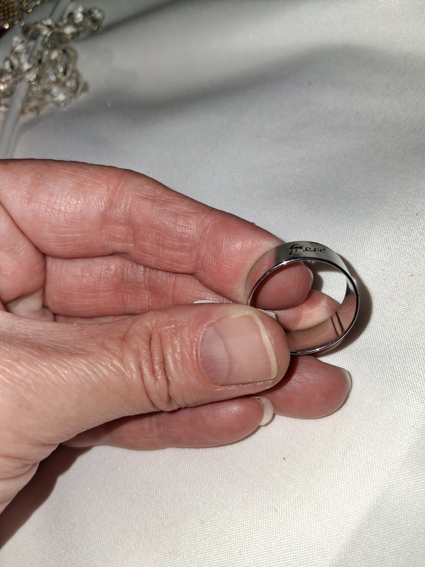 Mens stainless steel ring size 9