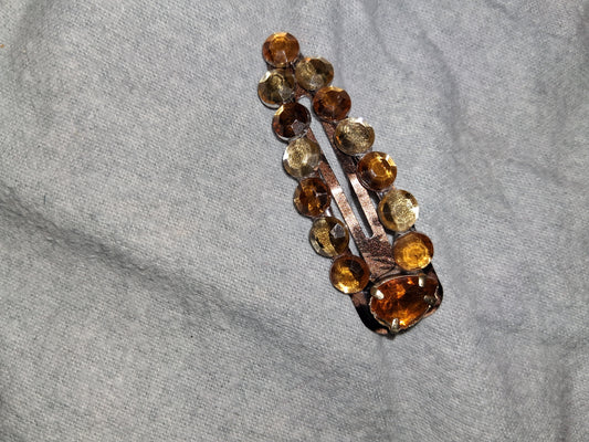 COCOMONEY HAIR CLIP 3INCH CUSTOM 1 OF A KIND PIECE with gemstones