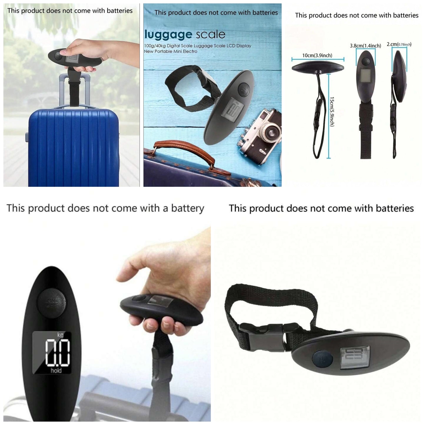 Mini LCD Digital Electronic Luggage Scales Portable Suitcase Scales Portable Travel Bag Weighing Fish Hook Hanging Scales Handheld Travel Bag Weighing Weighing Fish Hook Hanging Scales Luggage Accurate Weighing Travel Weighing Scales Scales