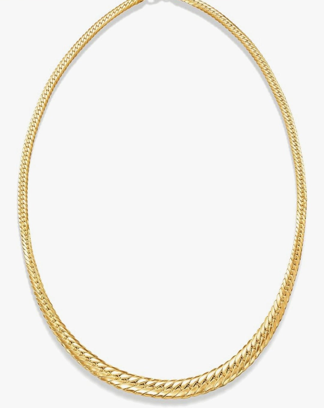 18kt Yellow Gold Cuban-Link Necklace
Italian, Graduated