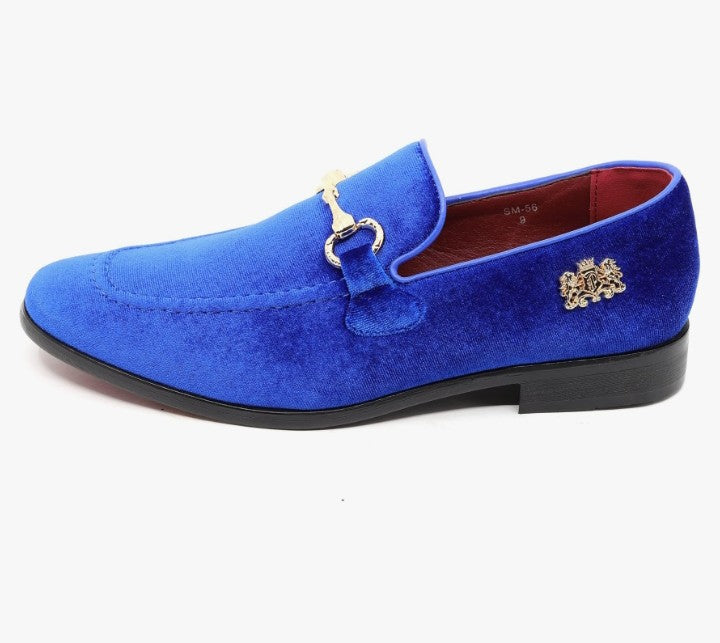 Men's Velvet Designer Classic Dress Tuxedo Smoking Slipper Loafers Slip On Shoes SM-56