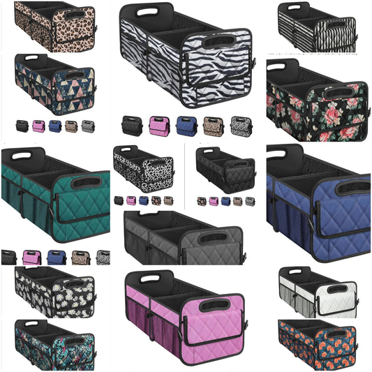 Collapsible Car Trunk Organizer with Reinforced Handles, Storage with 6 Pockets, Car Accessories for Women/Man car truck