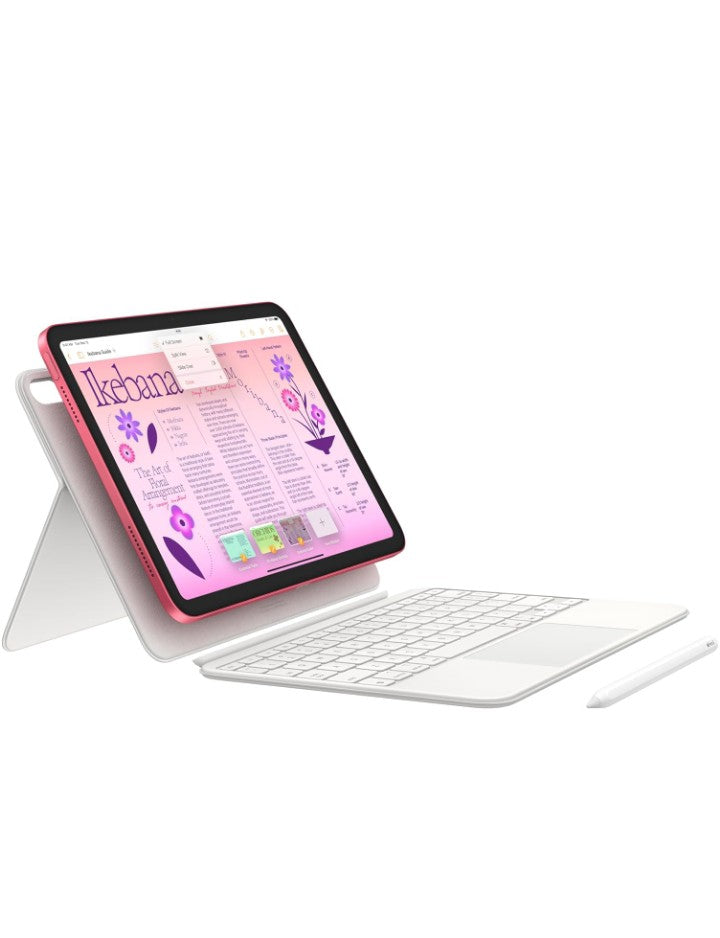 Apple iPad (10th Generation): with A14 Bionic chip, 10.9-inch Liquid Retina Display, 64GB, Wi-Fi 6, 12MP front/12MP Back Camera, Touch ID, All-Day Battery Life – Pink