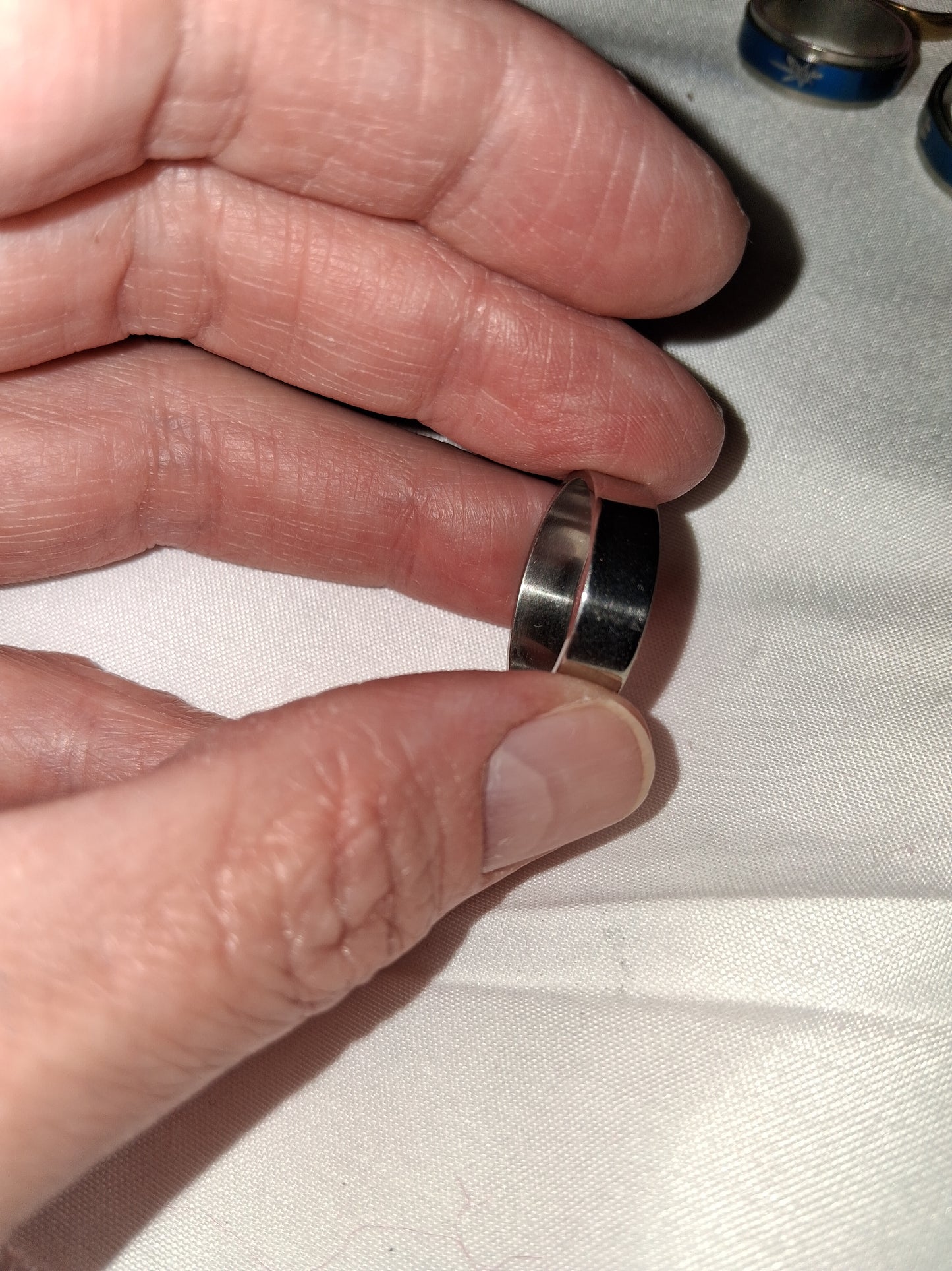 Mens stainless steel ring size 8