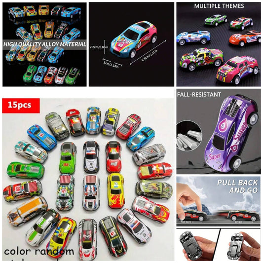 15pcs Car Vehicle Toys Random Color Assorted Party Favors Racing Cars Filler For Christmas Gift Bags Assorted Toys,Car Garage Toy,Car Toys,Gifts For Kids,Toy Cars Cars,Small Car Toys,Cars,Car Toy,Toy Car pp