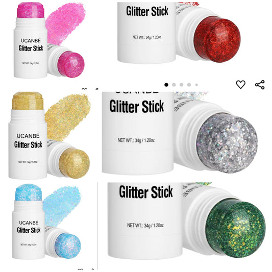 Body Glitter Stick color options