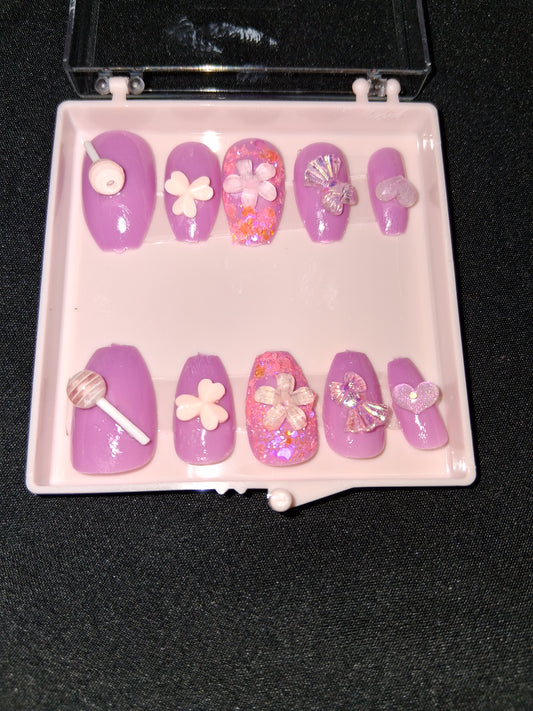 COCOMONEY NAILS CUSTOM ONE OF A KIND PIECES WITH NAIL BAG AND FREE GIFTS