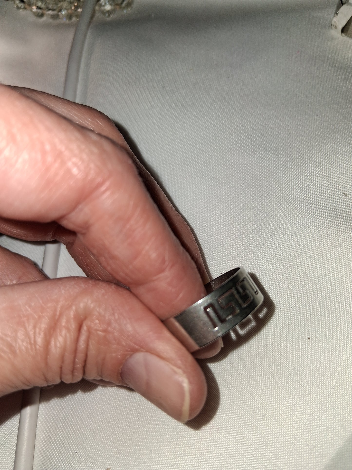 Mens stainless steel ring size 10