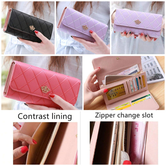 Women's PU Leather Classic Trifold Wallet Large Capacity Separate Card Holder Clutch Purse Fashion & Portable Cheetah Print Leopard Print Money Wallet Purse Wallet Long Wallet COCOMONEY