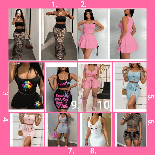 2 piece outfit 1 set choose number you want below