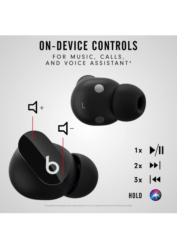 Beats Studio Buds - True Wireless Noise Cancelling Earbuds - Compatible with Apple & Android, Built-in Microphone, IPX4 Rating, Sweat Resistant Earphones, Class 1 Bluetooth Headphones - Black
