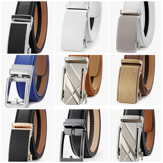 Men's Belt,Ratchet Dress Belt with Automatic Buckle