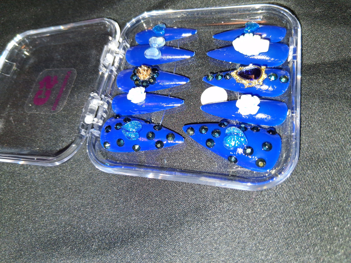 COCOMONEY NAILS CUSTOM ONE OF A KIND PIECES WITH NAIL BAG AND FREE GIFTS ACRYLIC