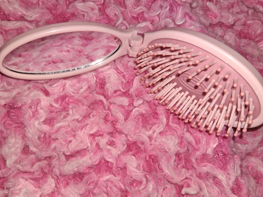 COCOMONEY HAIR BRUSH Foldable PLASTIC with free gift