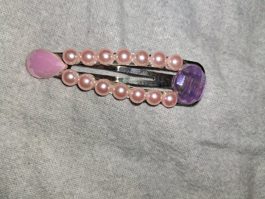 COCOMONEY HAIR CLIP 3INCH CUSTOM 1 OF A KIND PIECE with gemstones