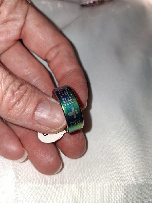Unisex stainless steel ring size 8 COCOMONEY
