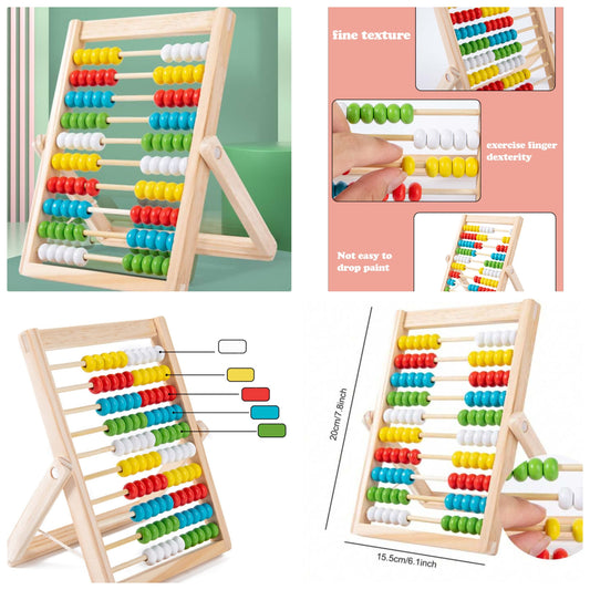 A Set Of Children's Wooden Computing Stand, Which Is Helpful For The Baby's Visual And Sensory Development School, Student,Stationery,School Supplies Baby Toys,Kids Toys,Wooden Toys,Baby Toys,Kids Toys,Toddler Toys