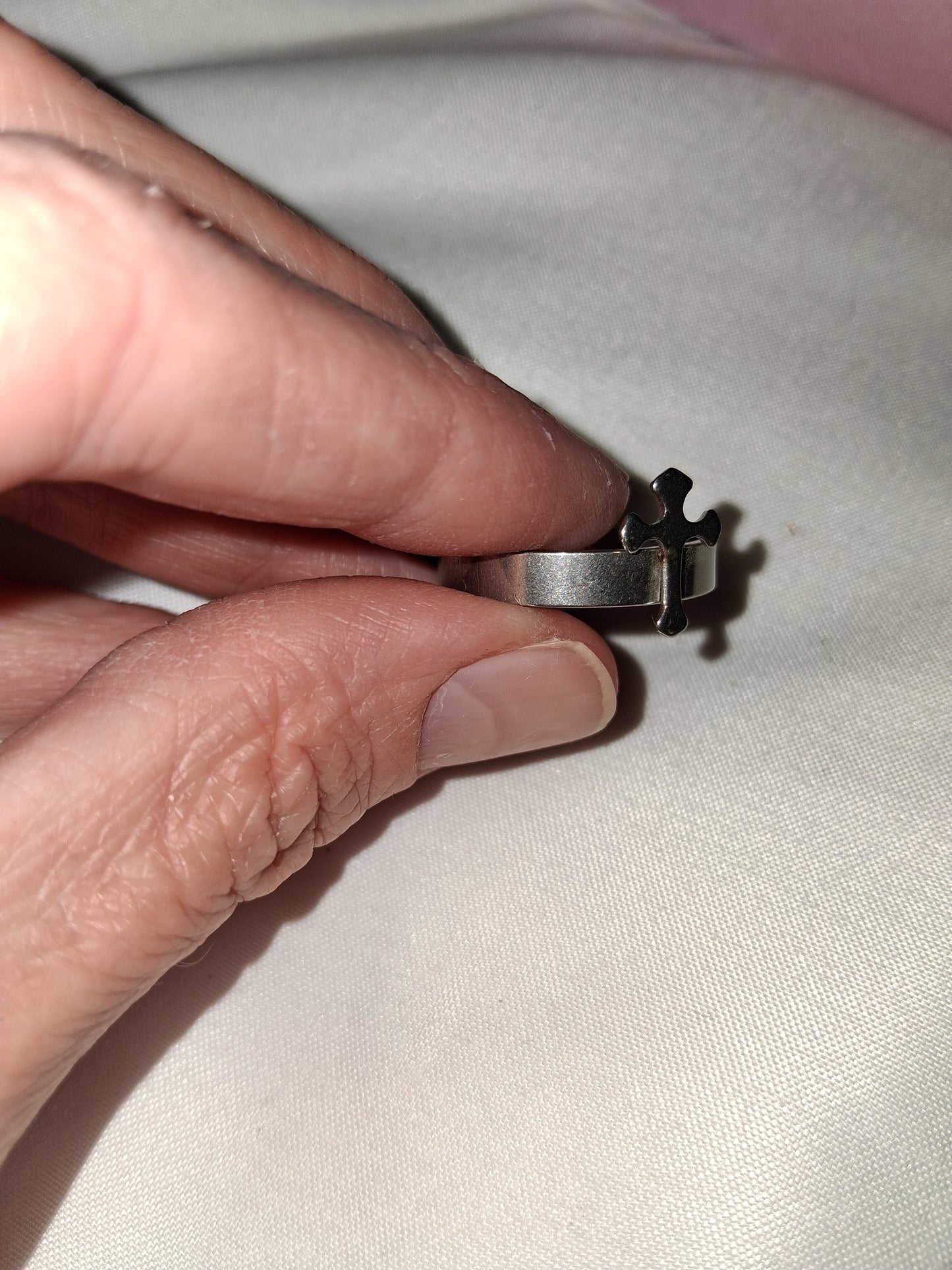 Stainless steel men's ring size 10