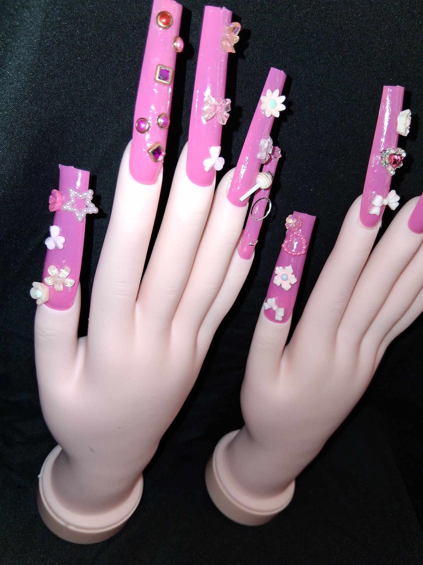 COCOMONEY NAILS CUSTOM 1 OF 1 GLUE ON PRESS ON COMES WITH FREE GIFTS #o73