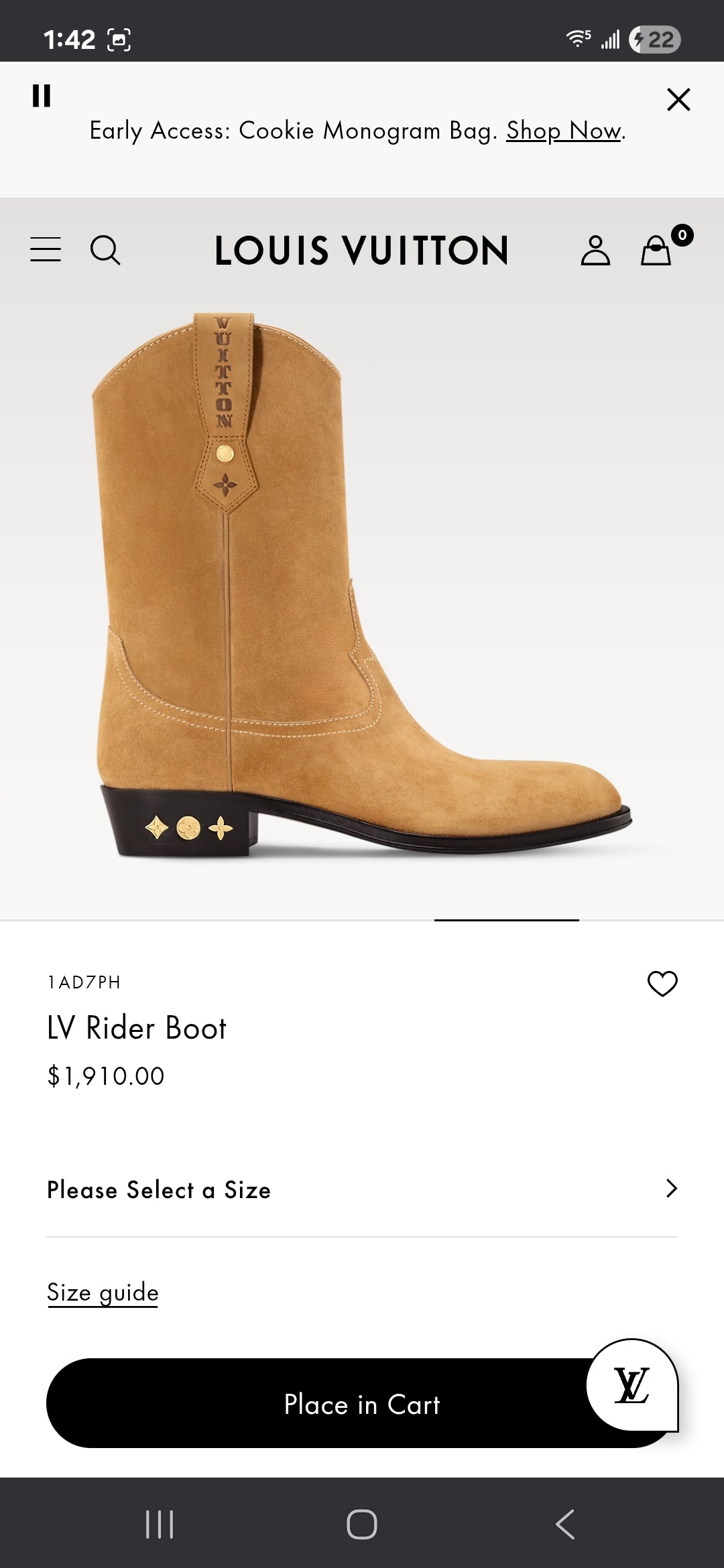 Louis Vuitton LV Rider Boot