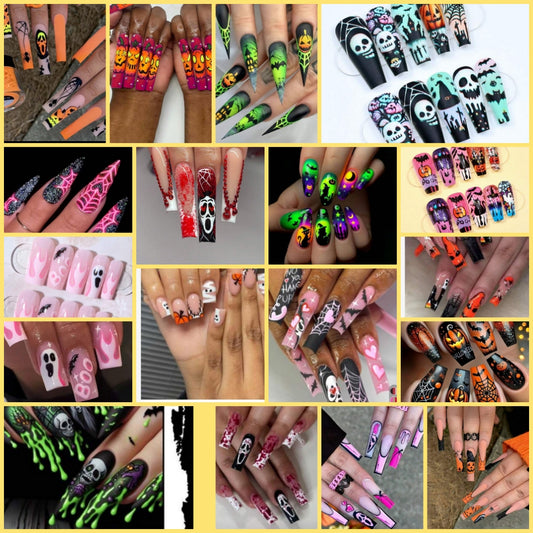Halloween nails,24pc choose your nails by the number shown by the nails.You want. 1 pack