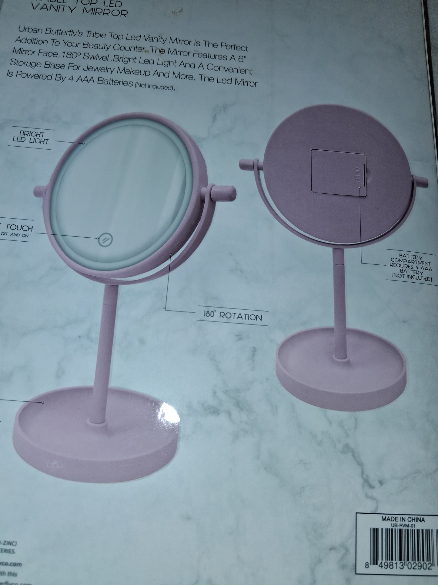 Mirror pink Led