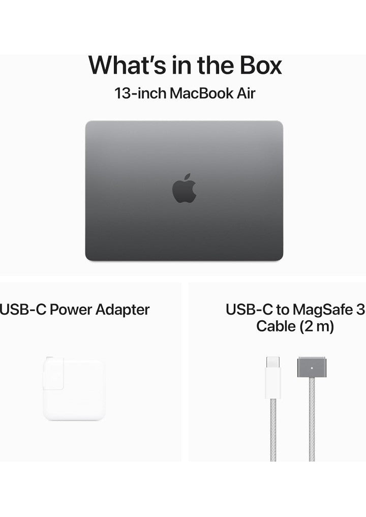 2024 MacBook Air 13-inch Laptop with M3 chip: Built for Apple Intelligence, 13.6-inch Liquid Retina Display, 16GB Unified Memory, 256GB SSD Storage, Backlit Keyboard, Touch ID;