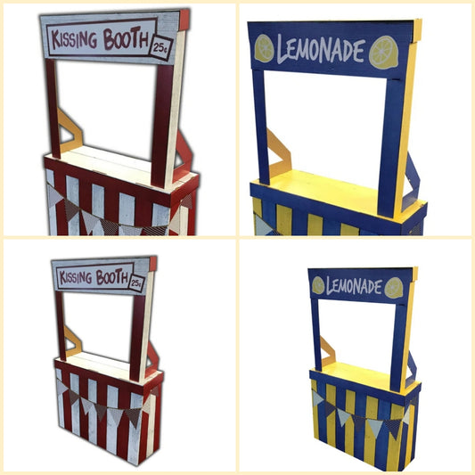 Cardboard Standup Kissing Booth or Lemonade Stand