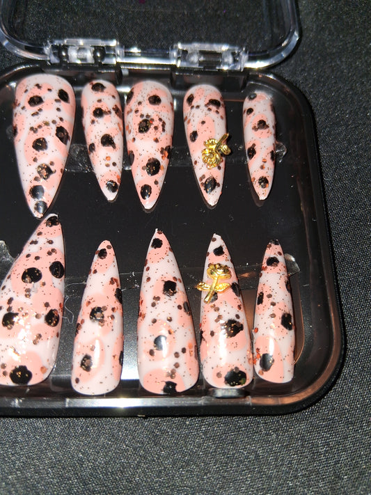 COCOMONEY NAILS CUSTOM ONE OF A KIND PIECES WITH NAIL BAG AND FREE GIFTS
