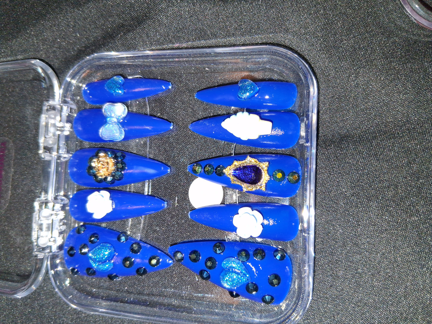 COCOMONEY NAILS CUSTOM ONE OF A KIND PIECES WITH NAIL BAG AND FREE GIFTS ACRYLIC