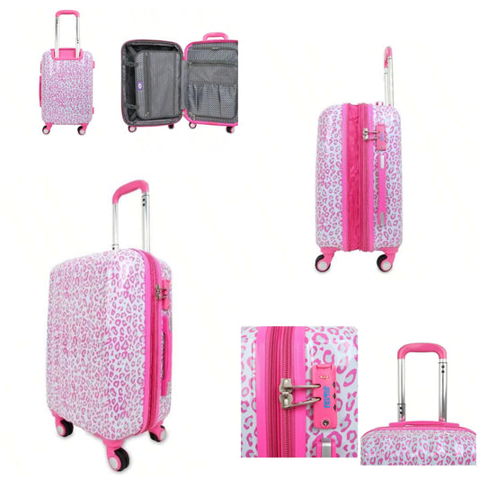 Luggage Durable Scratch-Resistant Hard Shell Suitcase With Unique Design Smooth Rolling Wheels TSA-Approved Lock For Secure Travel COCOMONEY