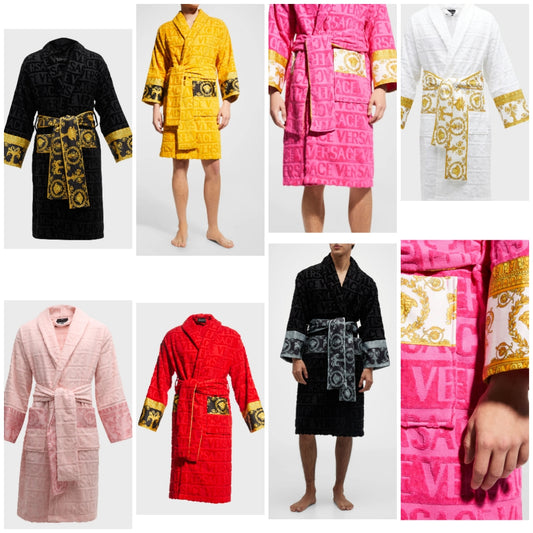 Versace Unisex Barocco Sleeve Robe