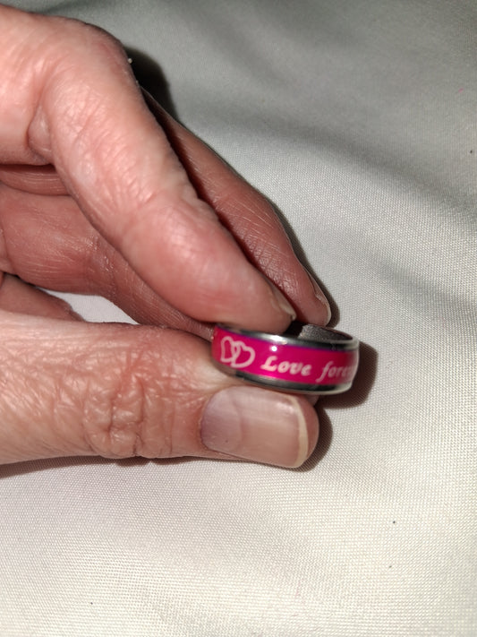Stainless steel ring size 7