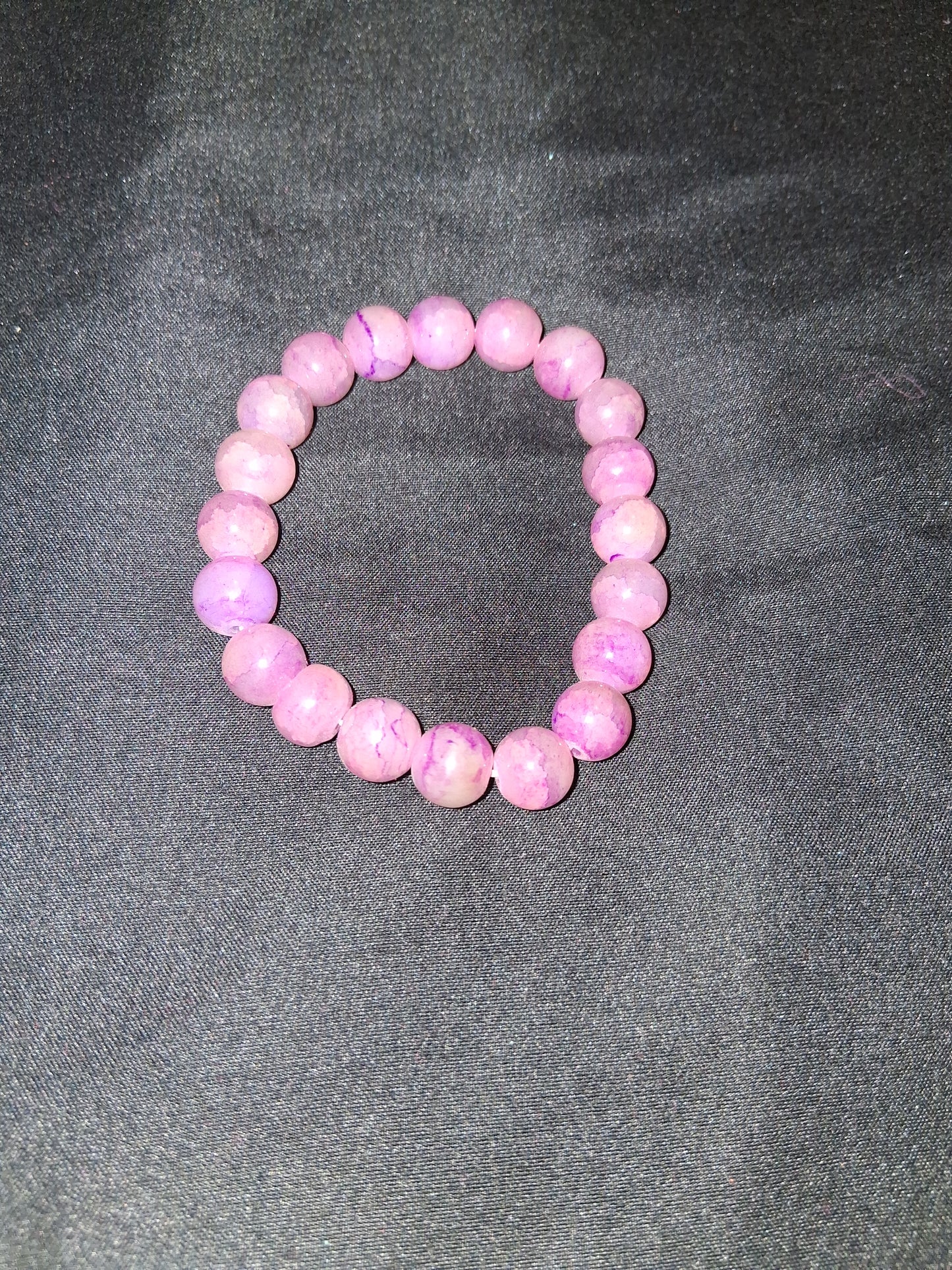 Beaded bracelet COCOMONEY costume jewelry only one pink
