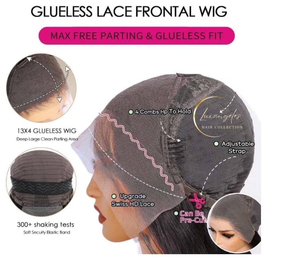 30 Inch Lace Front Wigs Human Hair Body Wave Wig 13x4 Pre Plucked 180 Density HD Transparent Lace Frontal Wigs Human Hair for Women Body Wave Human Hair Wigs with Baby Hair Natural Black