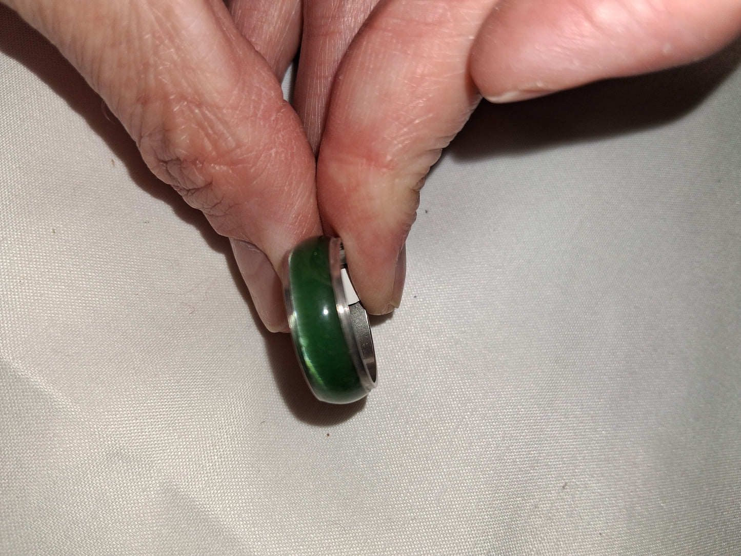 Mens stainless steel ring size 8