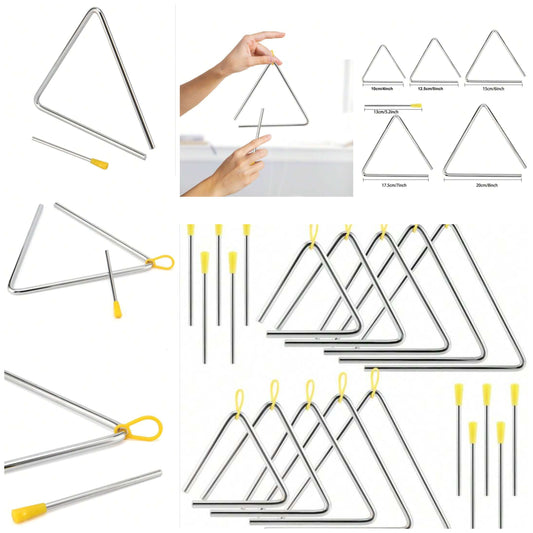 Musical steel triangle iron