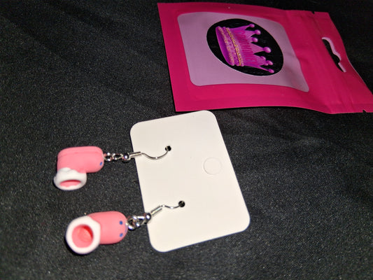 COCOMONEY EARRINGS BEAUTY AND ELEGANCE POSSIBLE MATERIALS PLASTIC RESIN METAL