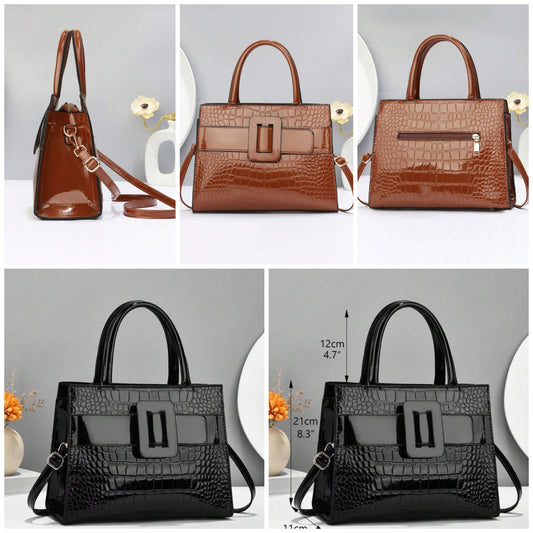 Crocodile Pattern Soft Leather COCOMONEY Bag  Versatile For Travel, Office, Tourism, Business Trips and more