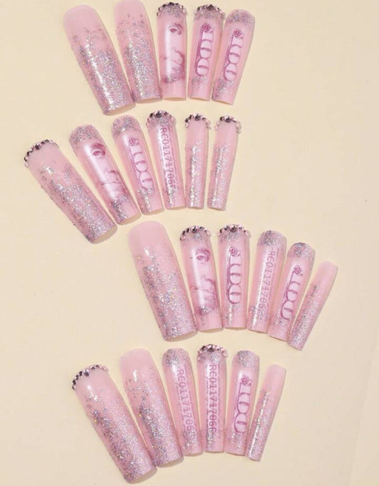 Money nails Acrylic glue on press on