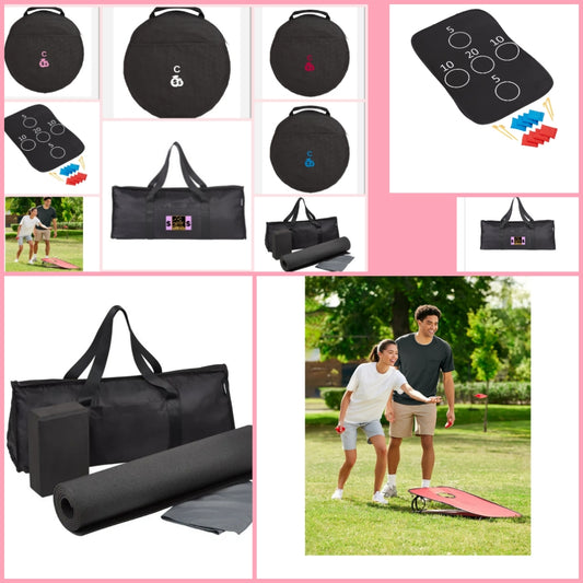 Yoga mat set or Cornhole game choose your number option below