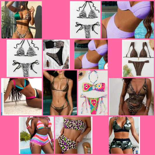 Sexy Swimsuits 1 & 2 piece choose option by number