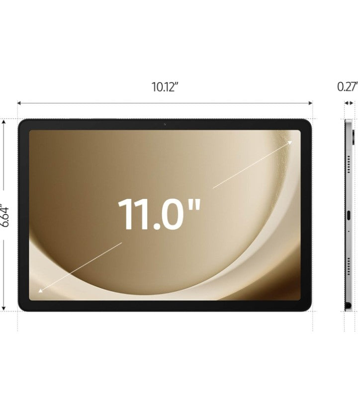 Samsung Galaxy Tab A9+ Plus 11” 64GB Android Tablet, Big Screen, Quad Speakers, Upgraded Chipset, Multi Window Display, Slim, Light, Durable, Kids Friendly Design, US Version, 2024, Silver